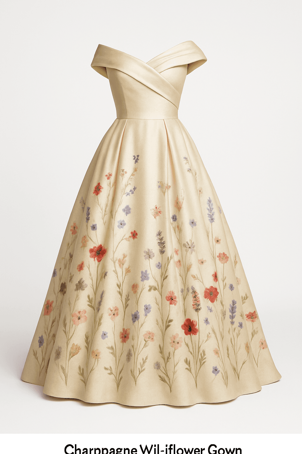 Champagne Wildflower Gown