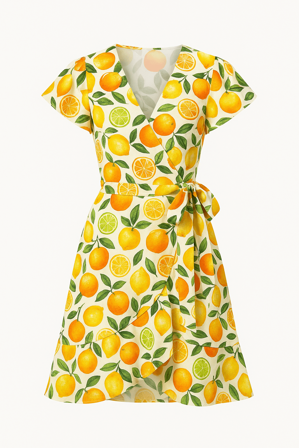 Citrus Wrap Dress