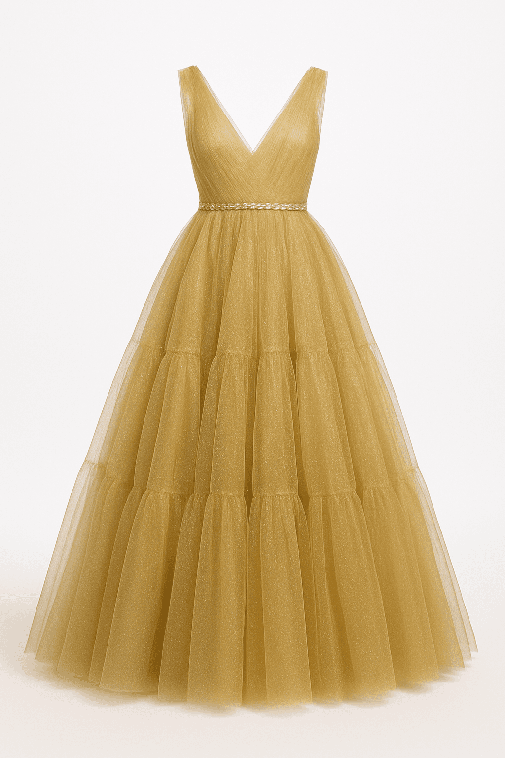 Gilded Tulle Gown